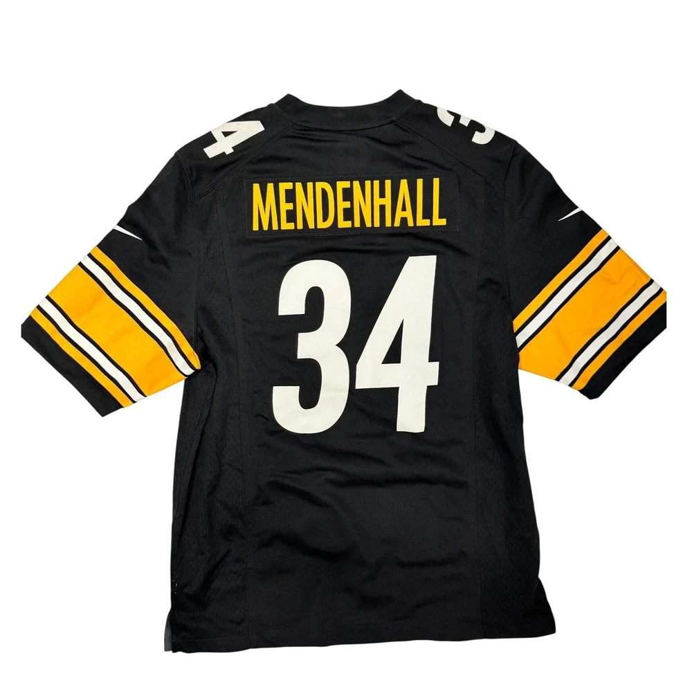 Nike Pittsburgh Steelers Rashard Mendenhall 34 Jersey Mens Medium Black